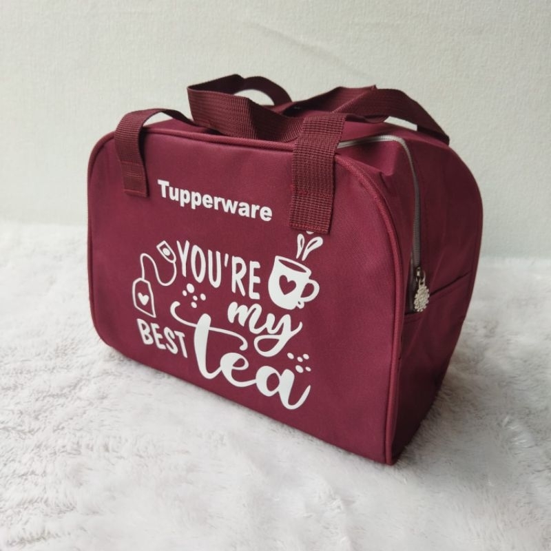 Tas bekal Coolteen Best tea Tupp ( Zipper bunga es)