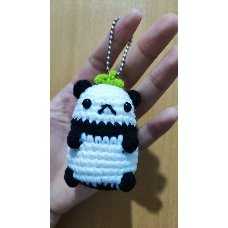 BONEKA RAJUT AMIGURUMI MINI PANDA