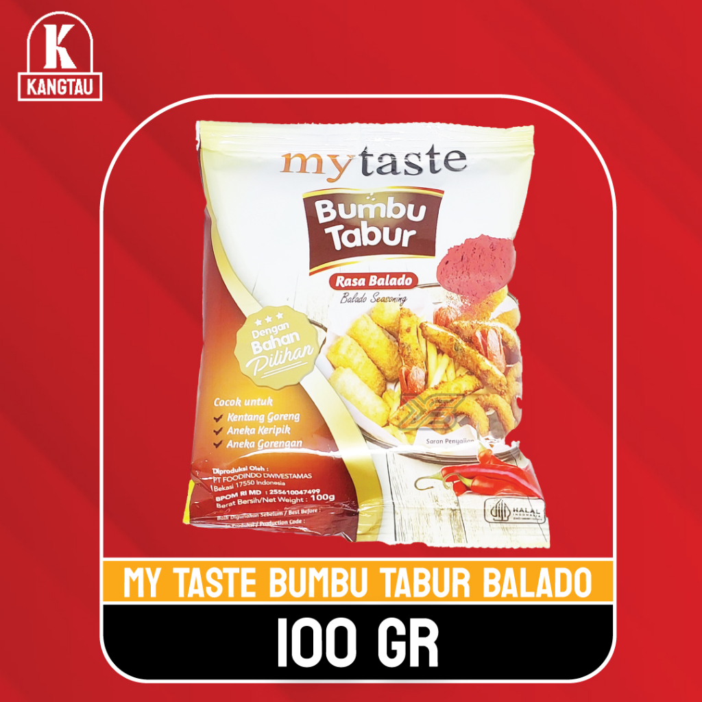 

My Taste Bumbu Tabur Rasa Balado Barbeque Jagung Bakar Keju 100GR