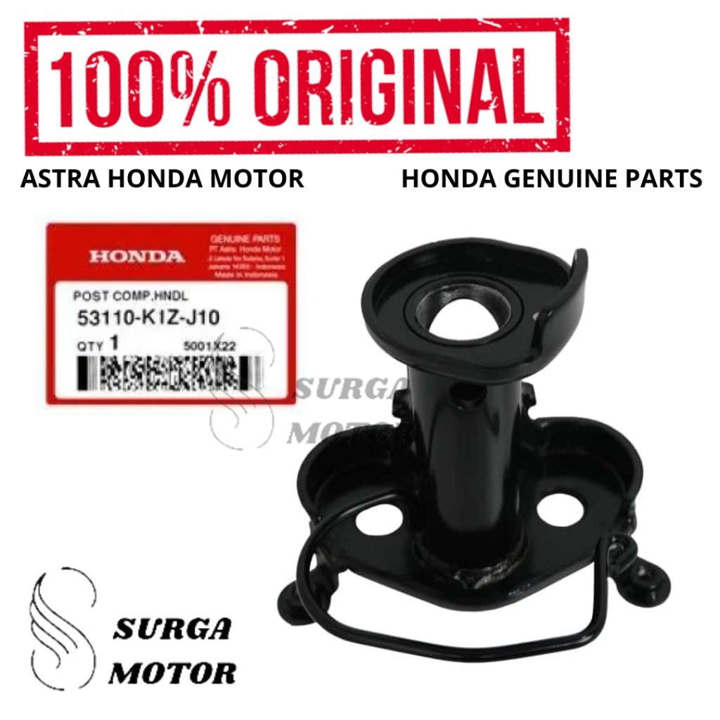 Post Comp Dudukan Handle Gondok Kupu PCX 160 K1Z Original Honda AHM 53110-K1Z-J10 Postcomp Hendle St