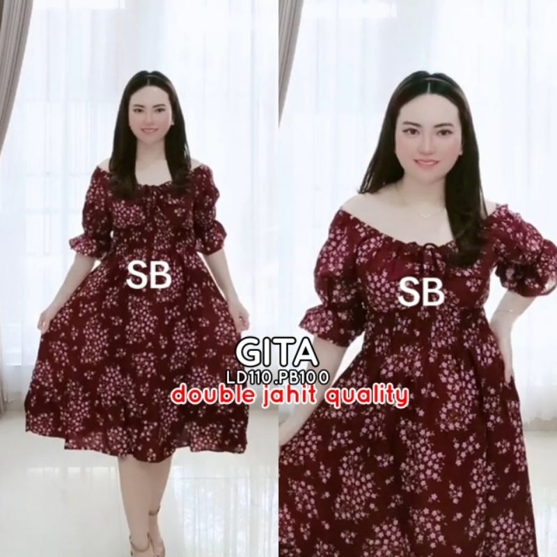 dress bali andini pendek serut dada