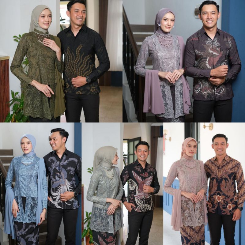 Couple Kebaya Kinara Kebaya Wisuda Kebaya Kondangan Set Kebaya Lamaran