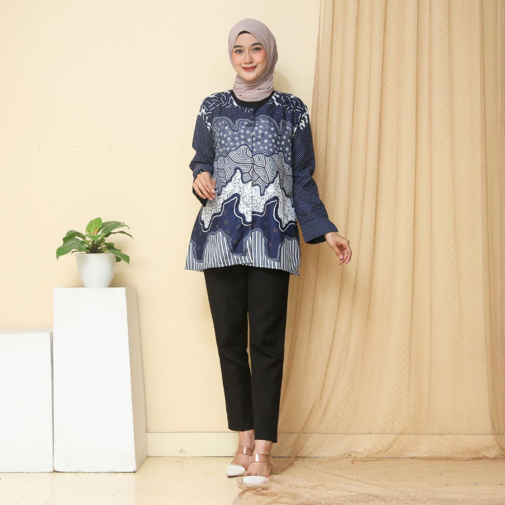 ATASAN SALMA BLOUSE / JUMBO XXXL LD 130 CM / BAJU WANITA JUMBO / REMPEL BAHU / XXXL / BAJU ATASAN WA