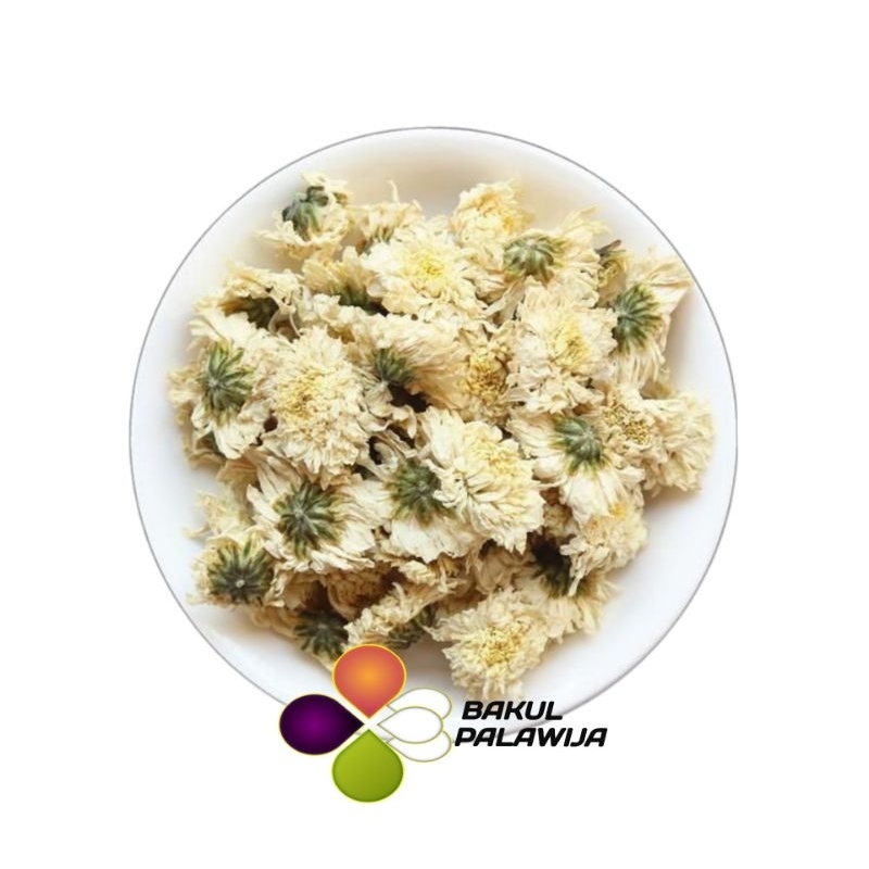 

TEH BUNGA KRISAN PUTIH WHITE ROYAL CHRYSANTHEMUM FLORAL FLOWER TEA HUANG SHAN GONG JU BULK