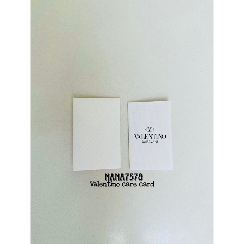 Valentino care card