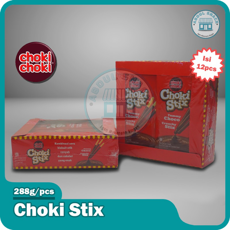 

Choki Choki Stik Biskuit Coki Coki Stik Chocolate 1 Pack isi 12