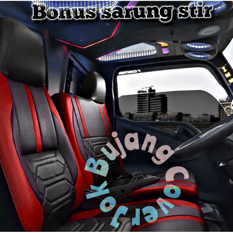 Sarung jok mobil Mitsubishi truk canter,sarung jok mobil truk canter,cover jok mobil Mitsubishi truk