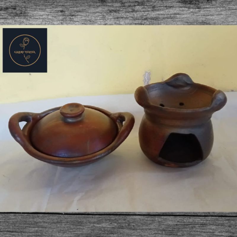 Set wajan serabi/ wajan serabi tanah liat/ wajan gerabah