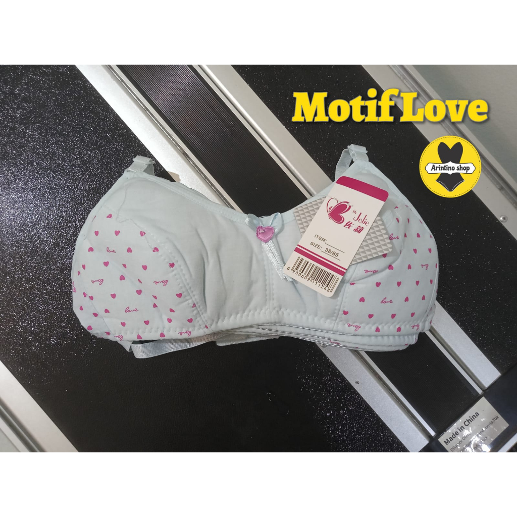 Bh Sport Bra (REMAJA) My Jolie (Cup A) Motif | Tanpa Busa Tanpa Kawat |jtc