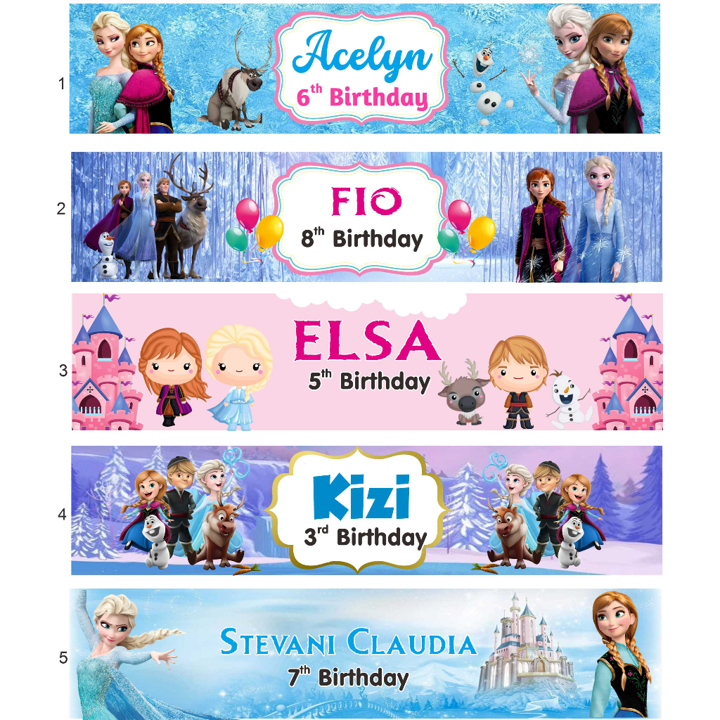 Plastik  Goodie Bag /Plastik Snack birthday/Label snack ulang tahun Frozen