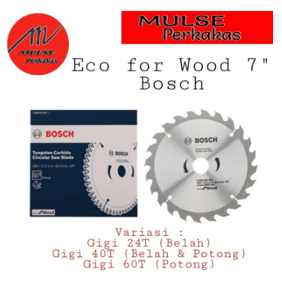 Mata Potong Circular Saw/ Circular Saw Blade Eco For Wood 7" Bosch