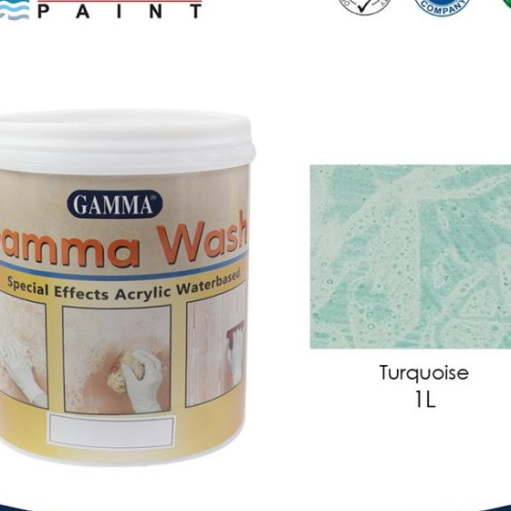 Gamma Wash - TURQOISE - Cat wash Motif Spesial Efek