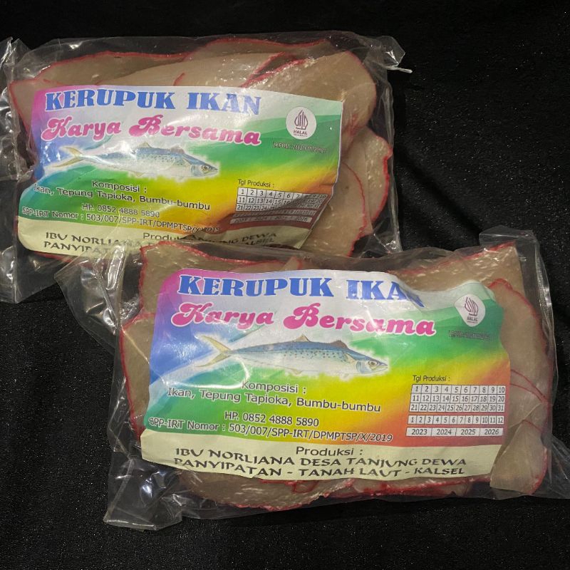 Kerupuk mentah ikan tenggiri