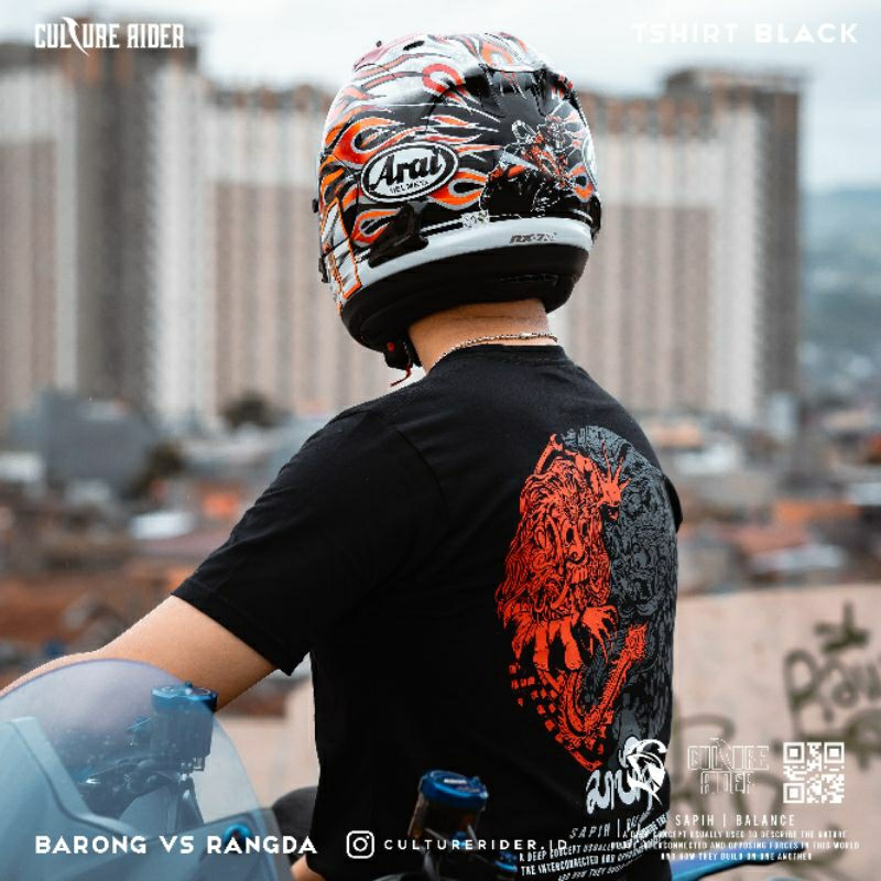 T-SHIRT MOTOR | CULTURE RIDER BARONG VS RANGDA HITAM