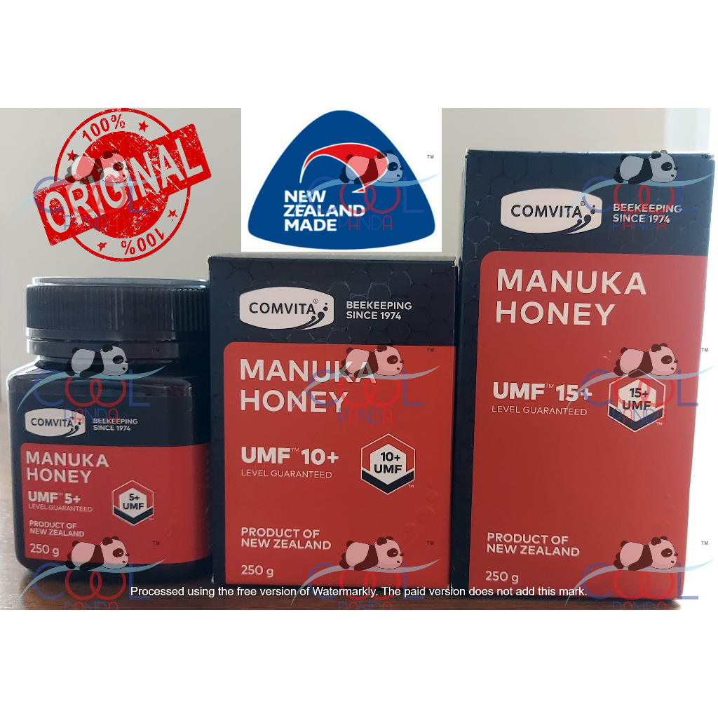 

UMF COMVITA ORIGINAL HONEY/MADU MANUKA NEW ZEALAND/SELANDIA BARU 5+,10+,15+