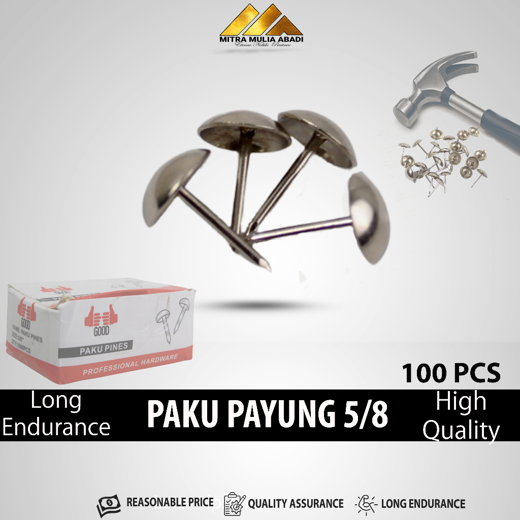 100pcs PAKU PAYUNG / PAKU JAMUR  5/8