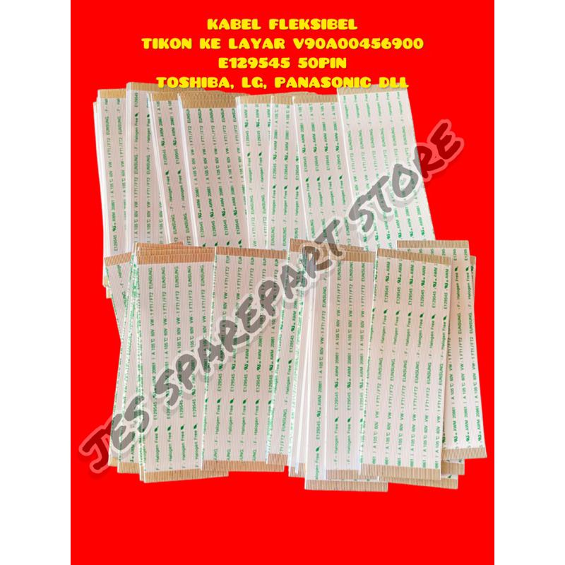 KABEL FLEKSIBEL  TIKON KE LAYAR V90A00456900 E129545 50PIN TOSHIBA, LG, PANASONIC DLL NEW ORIGINAL