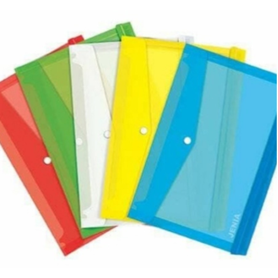 Map Plastik Kancing - Map Plastik Polos Warna - Warna Kirim Random