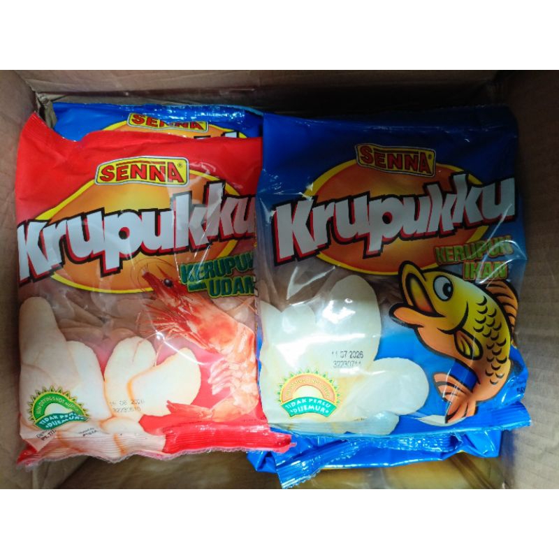 

SENNA KRUPUKKU KERUPUK IKAN KERUPUK UDANG 500GR 500 G EXP 2026