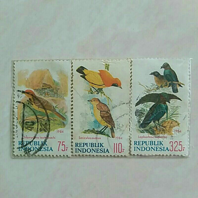 

(AB) Perangko Indonesia 1984 Burung Set 3pcs Used