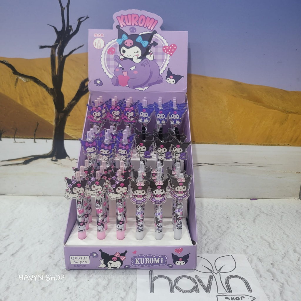 

(1 pc) PEN GEL CETEK LICENCE PENA GEL KWALITAS BAGUS ORIGINAL ASLI KUROMI CINNAMOROLL MIXUE