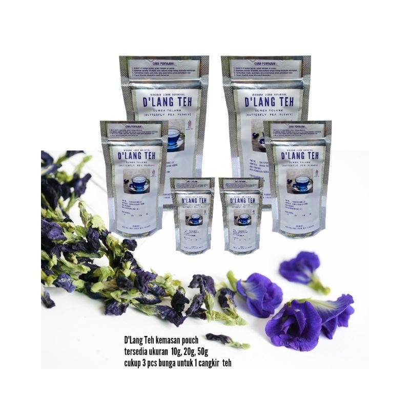 

Teh Bunga Kembang Telang Teleng Kering Butterfly Pea Pigeon Wings 10 gram