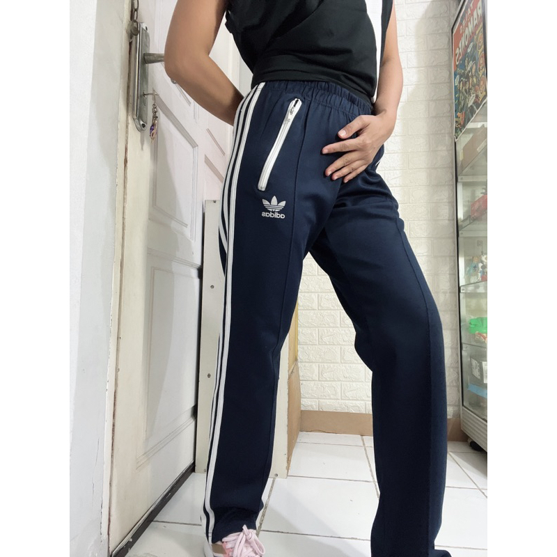 Celana panjang olahraga thrift navy