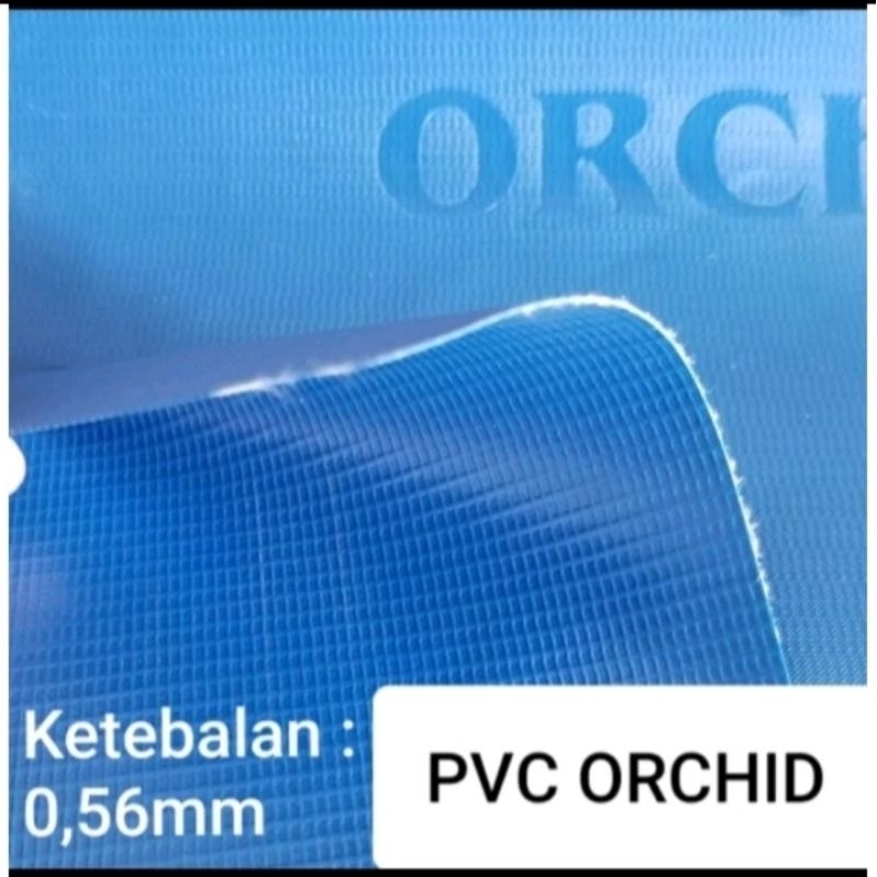 Terpal Pvc Orchid Semi Karet Kotak/Bulat UK Costum/Terpal Kotak/Terpal Ikan