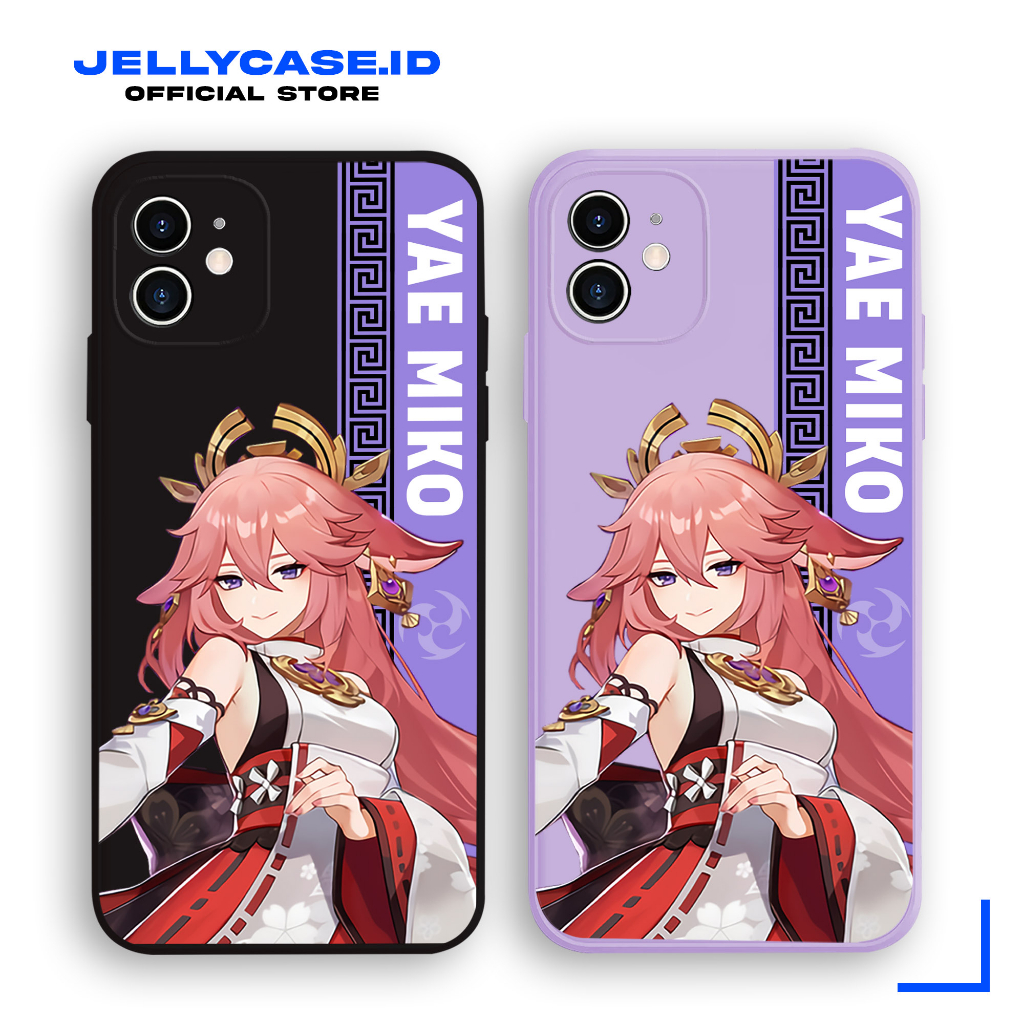 Soft Case Vivo Y12 Y12S Y20 Y16 Y22 Y21 Y91C V27e Y30 Y50 Y35 V15 V9 JE307 Genshin Impact Yae Miko S