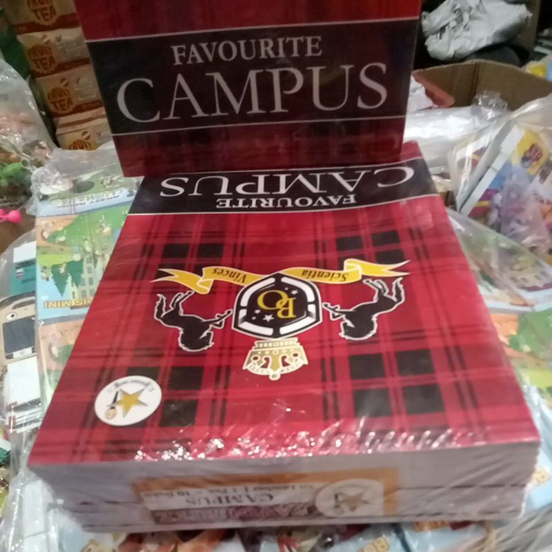 

BUJU TULIS CAMPUS 50 LEMBAR/BUKU TULIS FAVOURITE CAMPUS 50 LEMBAR/BINTANG OBOR 1 PC