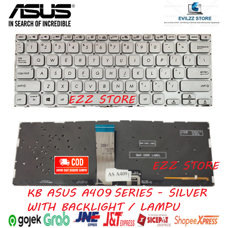 KEYBOARD KIBOT LAPTOP ASUS VIVOBOOK 14 A409 A409F A409FA A409FL A409M A409MA A409U A409UA X409 X409F