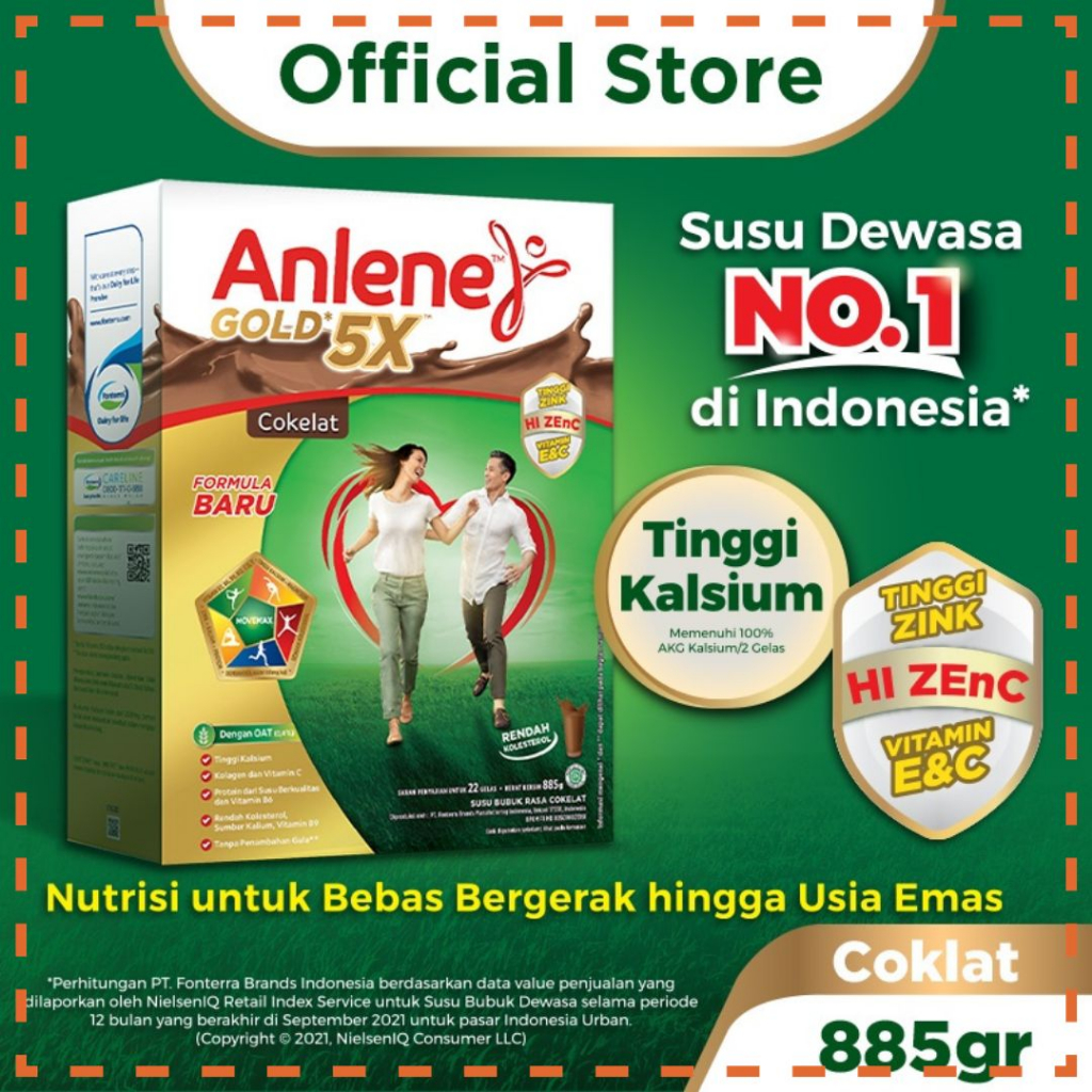 

ANLENE GOLD 5X SUSU UNTUK 50TAHUN KE ATAS