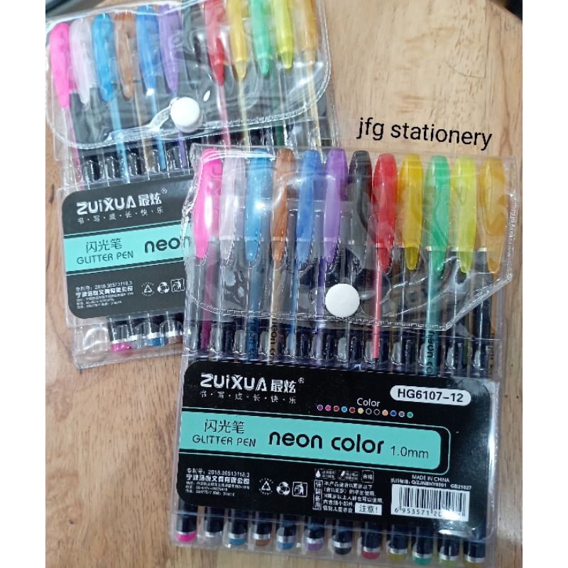 

Glitter Pen 12 Warna 1,0mm Neon Color