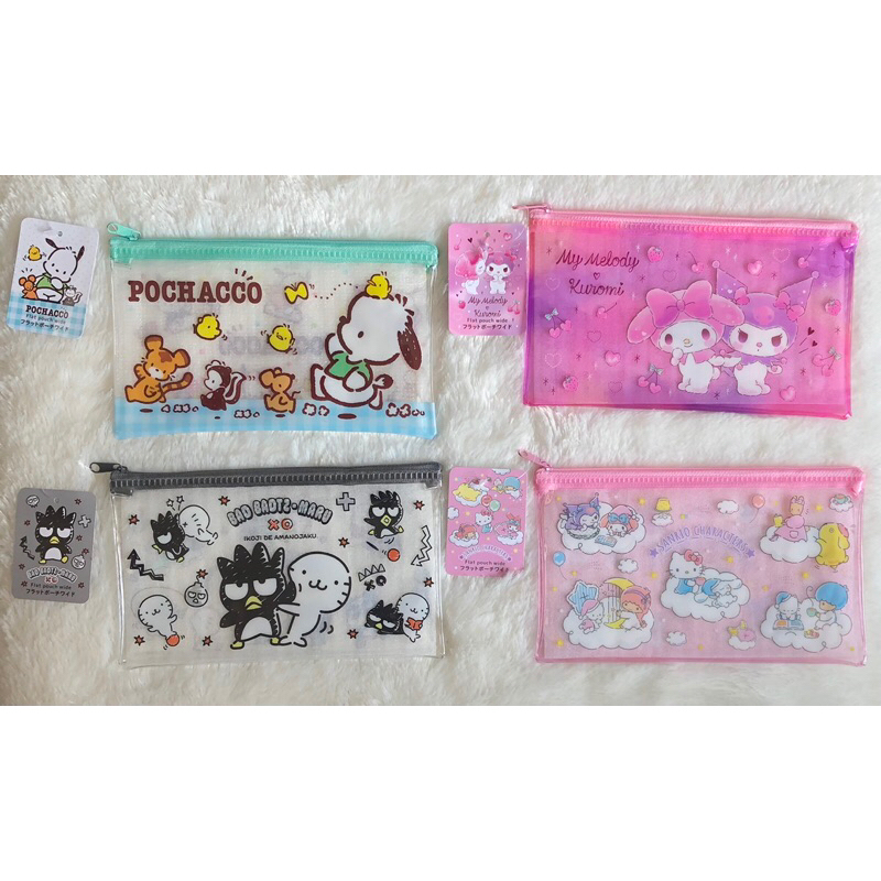 

RK pouch serbaguna sanrio characters cinnqmoroll pompmpurin hangyodon my melody x kuromi bad badtz
