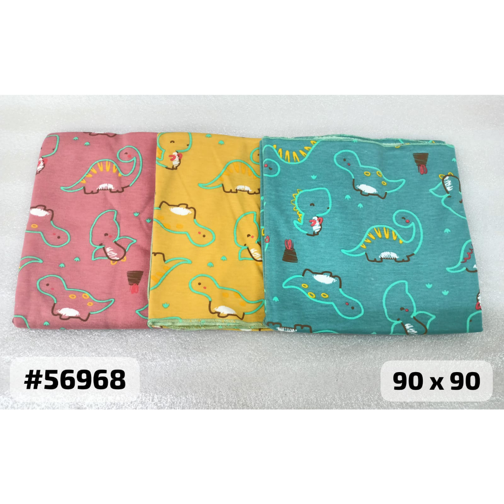 Bedong Zoko 56968  90x90 56969 110x90 motif katun warna print bedong bayi bergambar