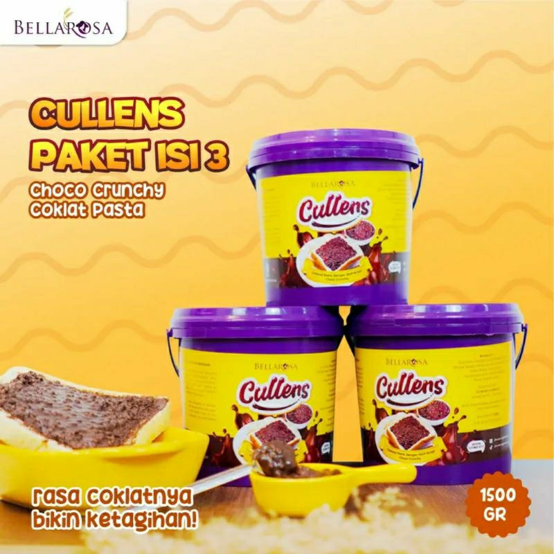 

PAKET 3 COKELAT CULLENS BELLAROSA CHOCO CRUNCHY KEMASAN 500 GRAM