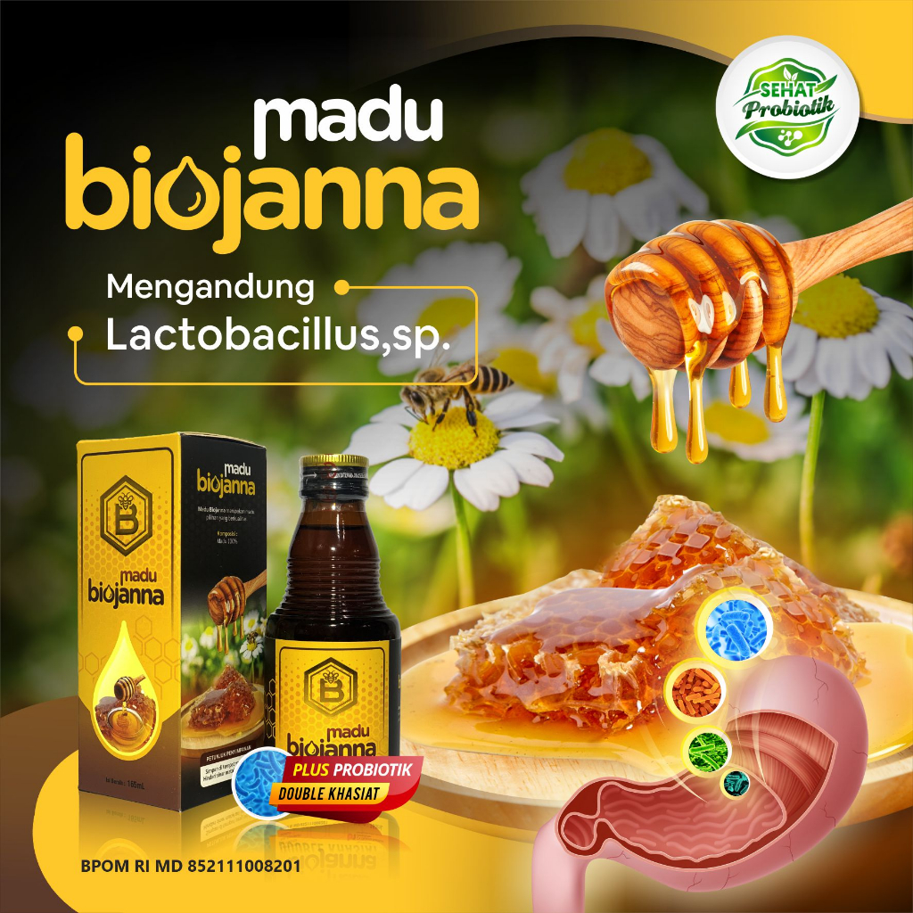 

BioJANNA Madu Prebiotik Botol 165ml