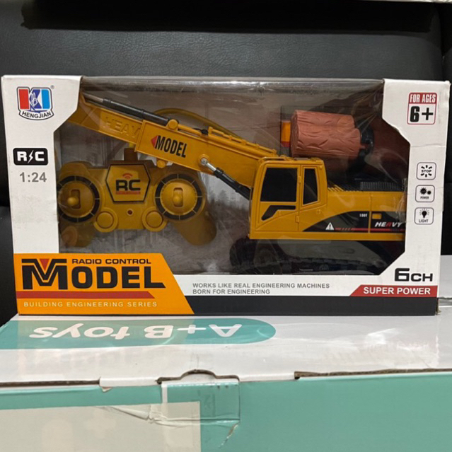 remote control tractor excavator mainan anak