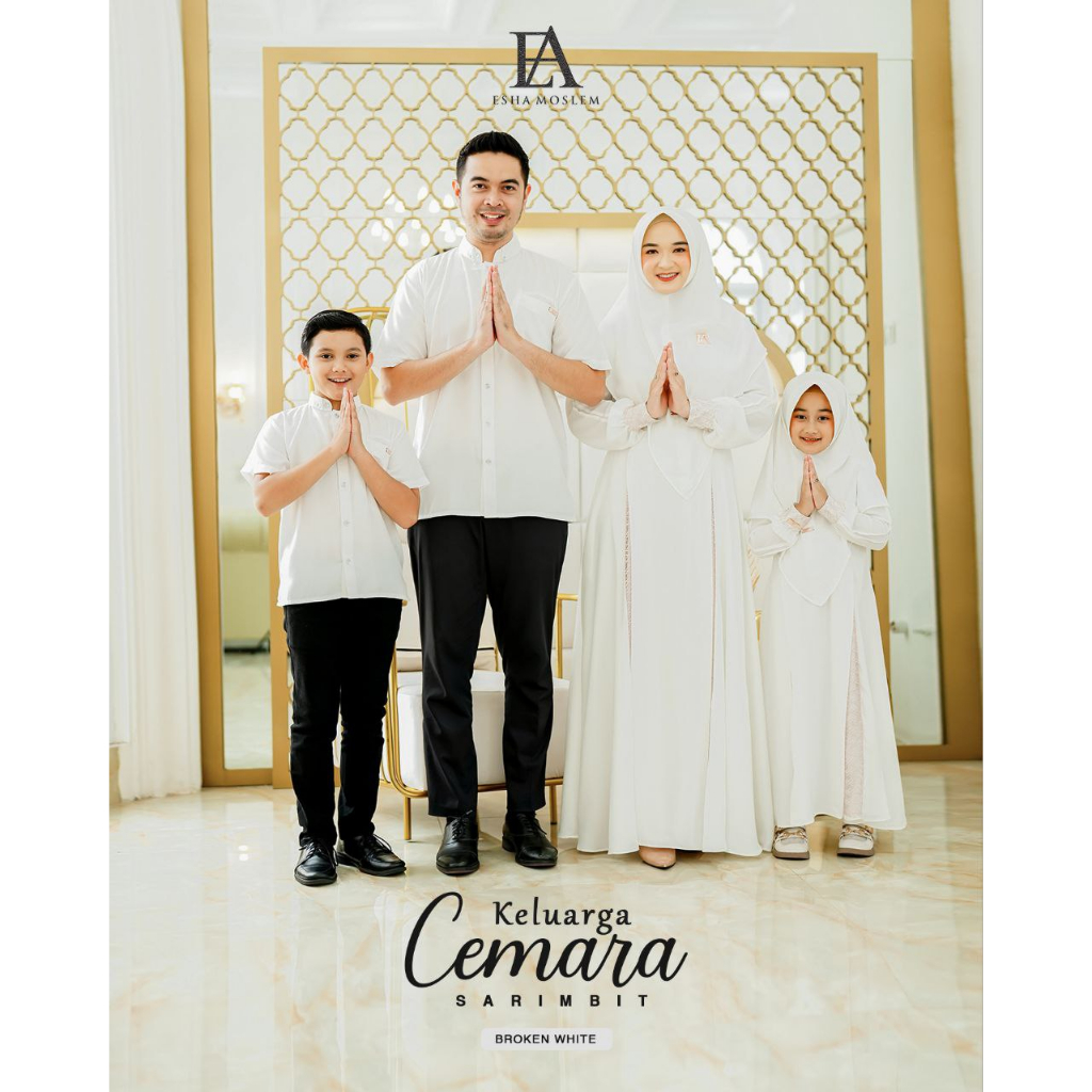Sarimbit Keluarga.Sarimbit Lebaran. Sarimbit Cemara-Esha Moslem (READY STOK)