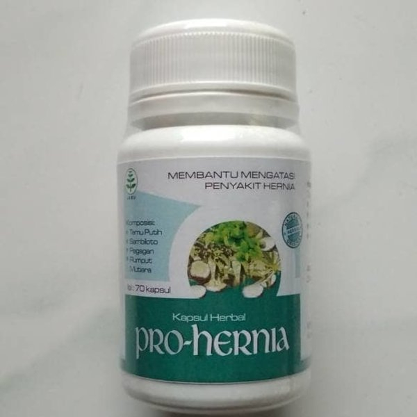 Kapsul Herbal Pro Hernia Obat herbal untuk Hernia atau turun bero dengan kapsul herbal Pro Hernia