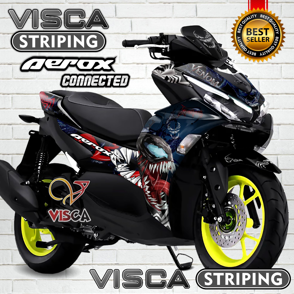 Decal Aerox 155 Connected 2021 2022 Full Body - Stiker Aerox 155 Connected 2021 2022 Keren - Decal A