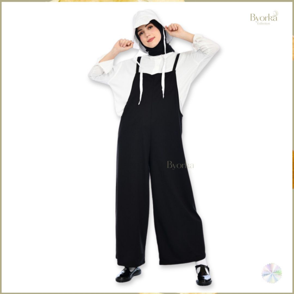 overall wanita dress korea baju kodok wanita korean style jumbo Albani Loose Overall
