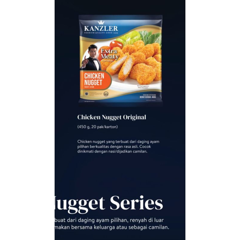 

Kanzler Chicken Nugget 450gr