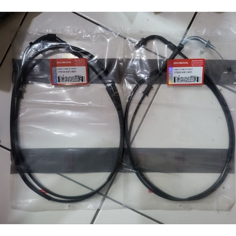 Tali Kabel Gas A & B Honda Beat ESP Scoopy ESP