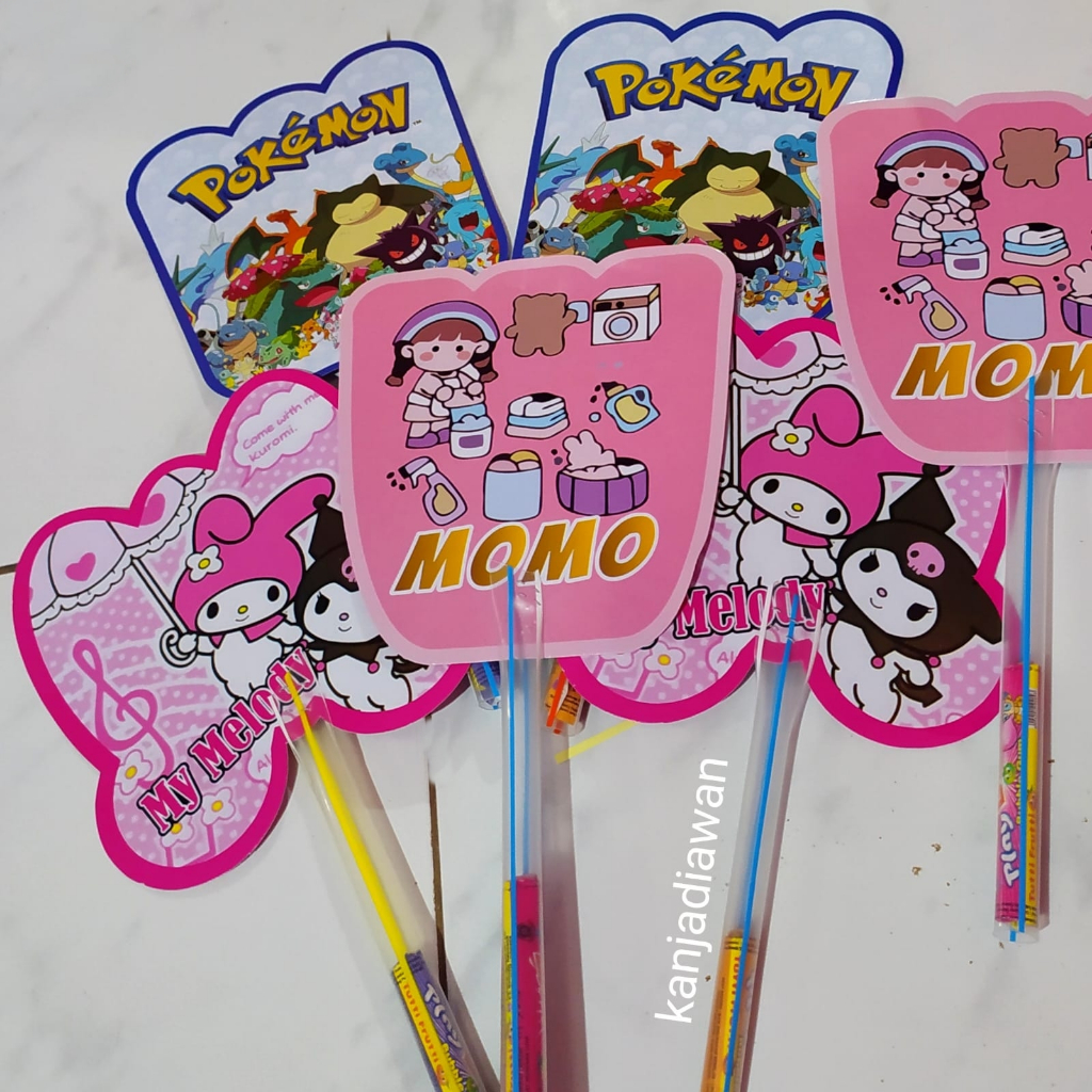 

Permen Kipas Momo Sanrio Pokemon Permen Karet