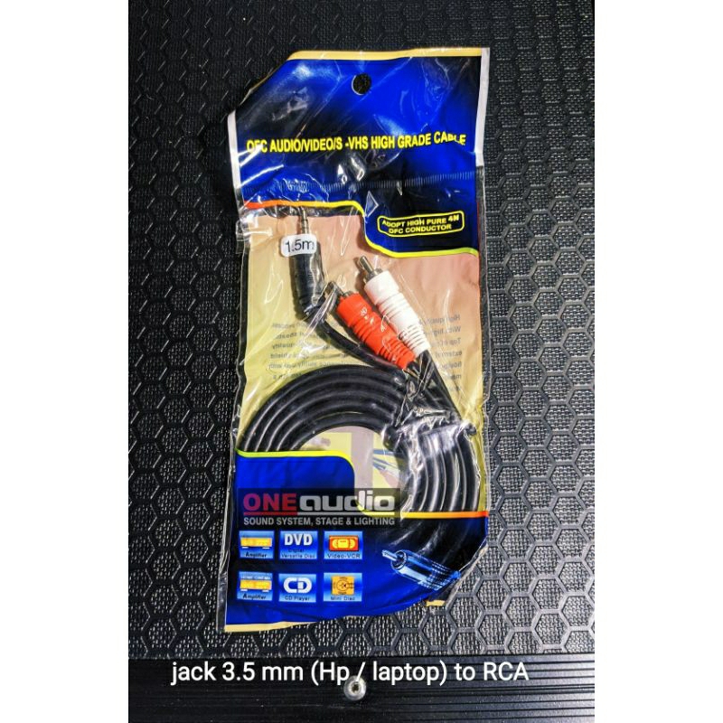 Jack Hp atau Laptop To RCA