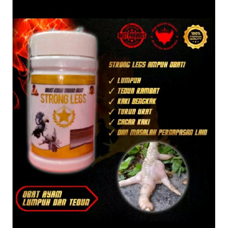 STRONG LEG OBAT KAKI AYAM LUMPUH, TEDUN RAMBAT, TURUN URAT, PINCANG