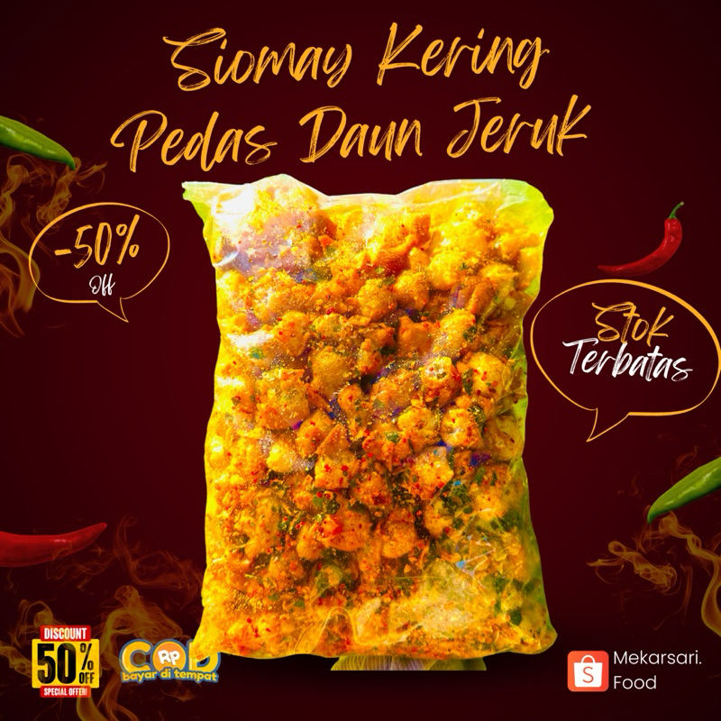 

Siomay kering mini 1kg bumbu daun jeruk melimpah
