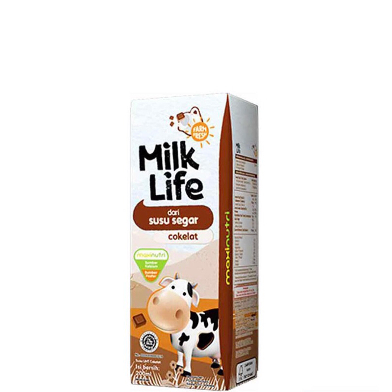 

Susu milk Life 200ml cokelat stawberry plain