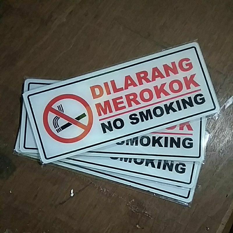 

Acrylic Sign / Papan Nama Akrilik DILARANG MEROKOK